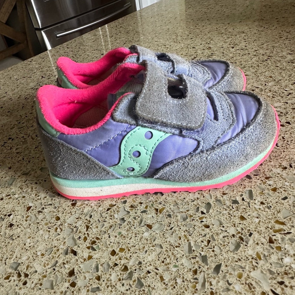 Saucony Kids' Purple and Pink Sneakers